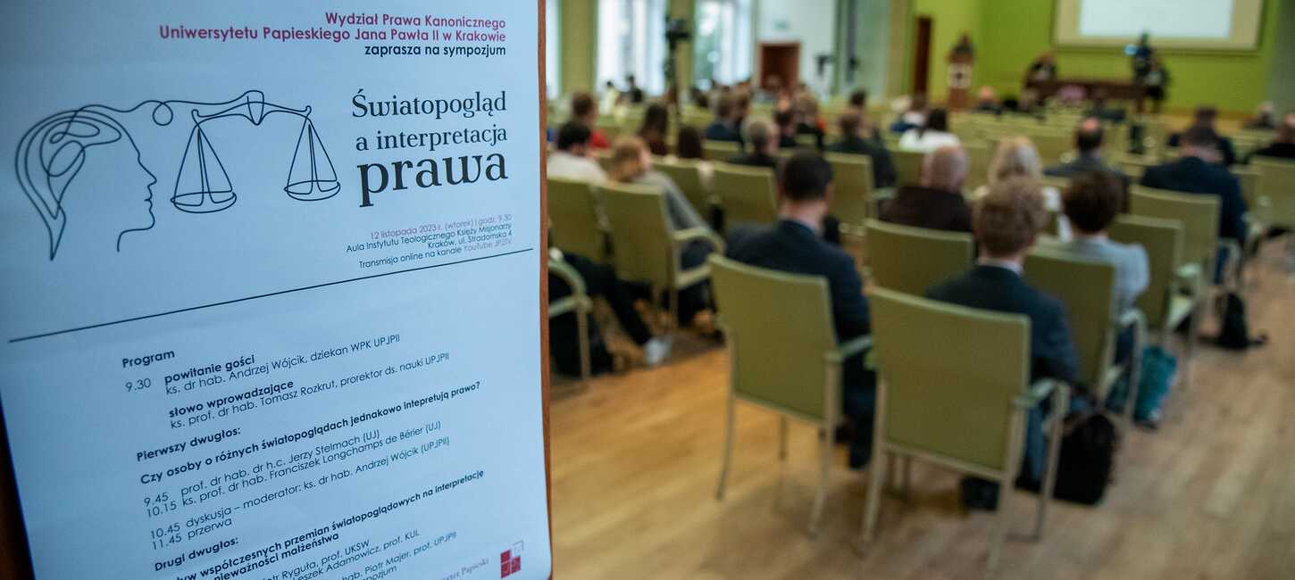 Relacja z sympozjum naukowego „Światopogląd a interpretacja prawa” 12 XI 2024